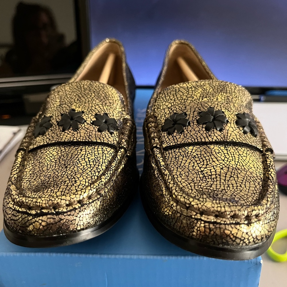 Jack Rogers Remy Loafer - Gold 7 1/2 NIB